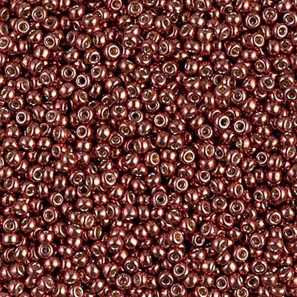 MIYUKI, Japanese Seed Beads, Round, 11/0, Duracoat Galv Dark Berry