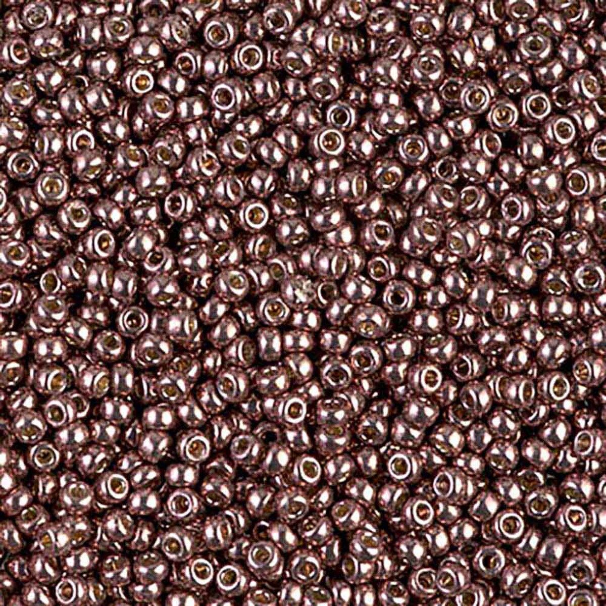 MIYUKI, Japanese Seed Beads, Round, 11/0, Duracoat Galv Dark Mauve