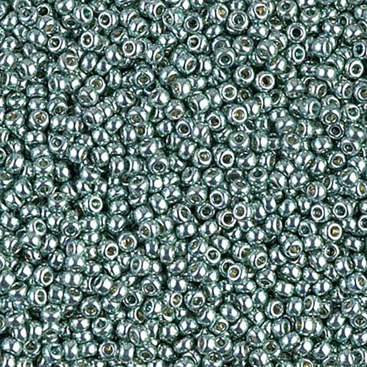 MIYUKI, Japanese Seed Beads, Round, 11/0, Duracoat Galv Dark Seafoam