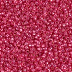 MIYUKI, Japanese Seed Beads, Round, 11/0, Duracoat S/L Hot Pink