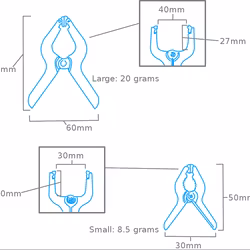 ModelCraft Nylon Grip Clamps Set (9 delar)