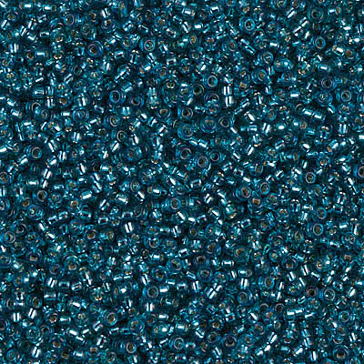 MIYUKI, Japanese Seed Beads, Round, 11/0, Silver-Lined Teal