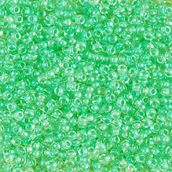MIYUKI, Japanese Seed Beads, Round, 11/0, Luminous Mint Green