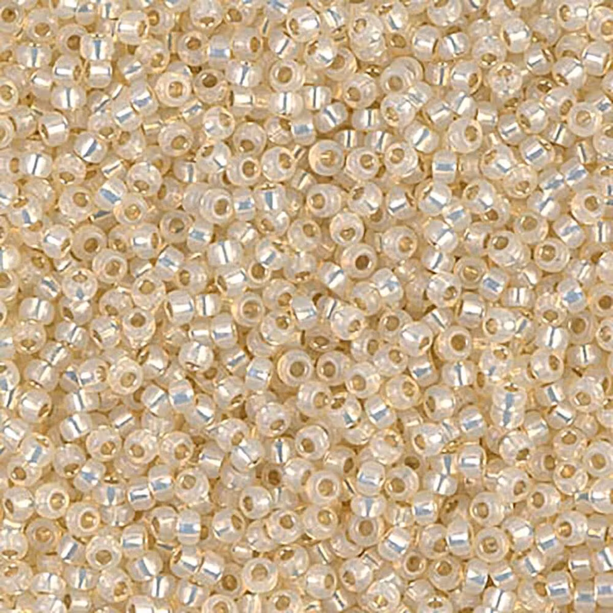 MIYUKI, Japanese Seed Beads, Round, 11/0, Butter Color Lined