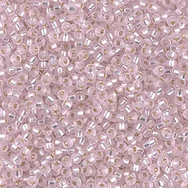 MIYUKI, Japanese Seed Beads, Round, 11/0, Silver Lined Pink