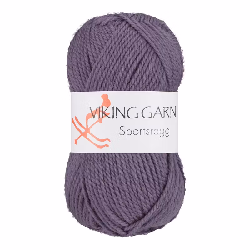 Garn Sportsragg, 50g, Lila 568