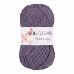 Garn Sportsragg, 50g, Lila 568