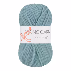 Garn Sportsragg, 50g, Ljus petrol 536