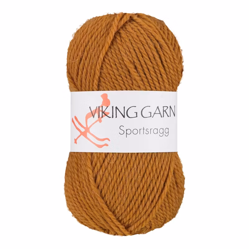 Garn Sportsragg, 50g, Ockra gul 546