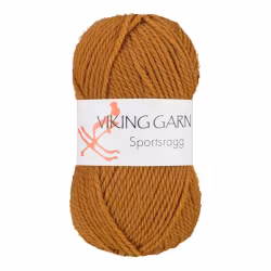 Garn Sportsragg, 50g, Ockra gul 546
