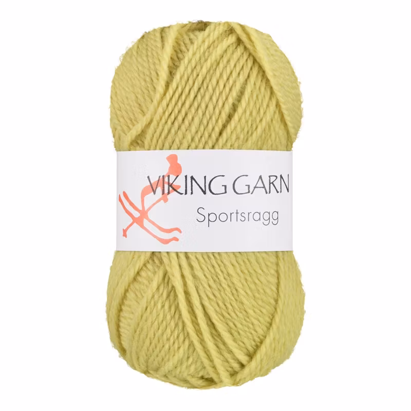 Garn Sportsragg, 50g, Ljus grön 531