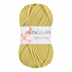 Garn Sportsragg, 50g, Ljus grön 531