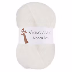 Garn Alpaca Bris, 50g, Vit 300