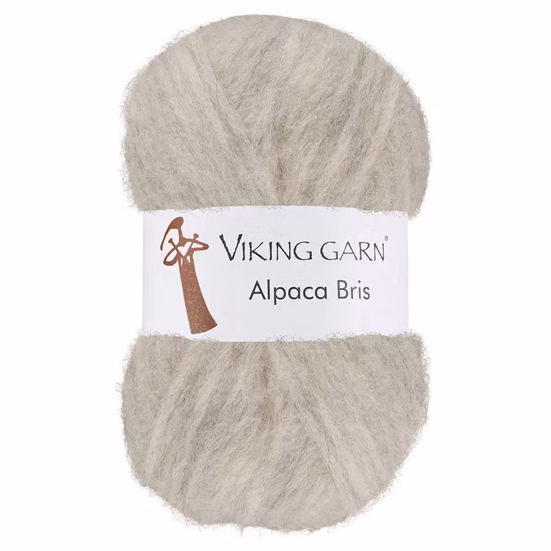 Garn Alpaca Bris, 50g, Pärlgrå 312
