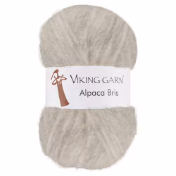 Garn Alpaca Bris, 50g, Pärlgrå 312