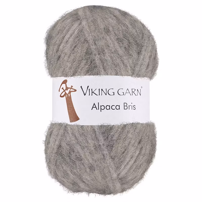 Garn Alpaca Bris, 50g, Grå 313