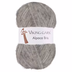 Garn Alpaca Bris, 50g, Grå 313