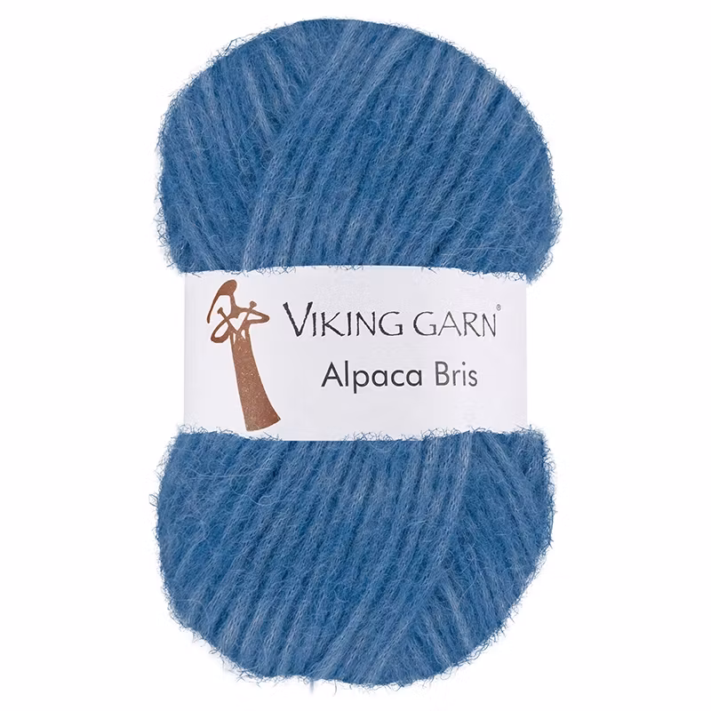 Garn Alpaca Bris, 50g, Blå 323