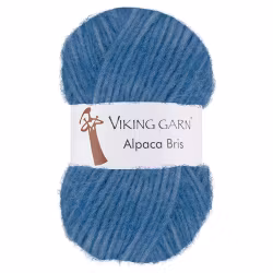 Garn Alpaca Bris, 50g, Blå 323