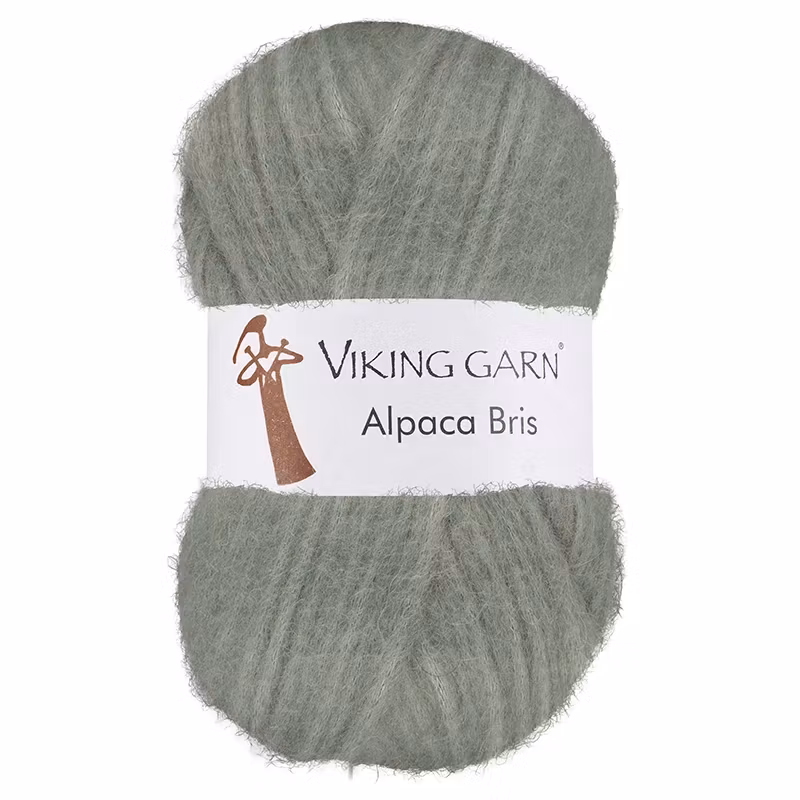 Garn Alpaca Bris, 50g, Ljusgrön 330