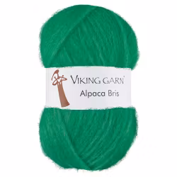 Garn Alpaca Bris, 50g, Grön 337
