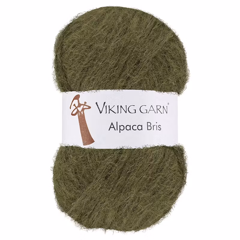 Garn Alpaca Bris, 50g, Grön 335