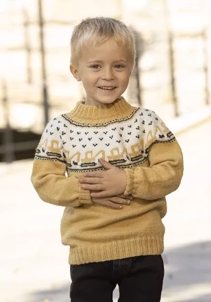 Stickad barntröja
