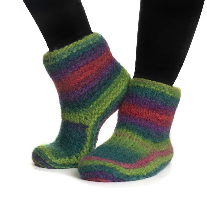 Snorre Collection Naturgarn, 50g, 638 Multi grön/rosa