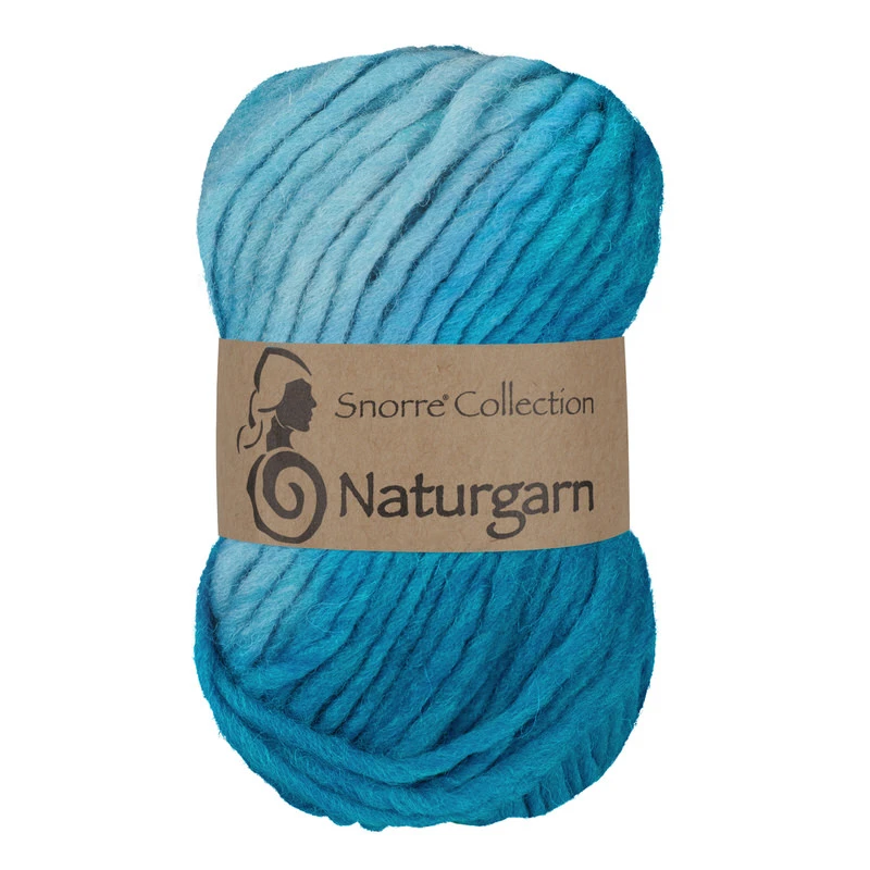Snorre Collection Naturgarn, 50g, 629 Multi turkos