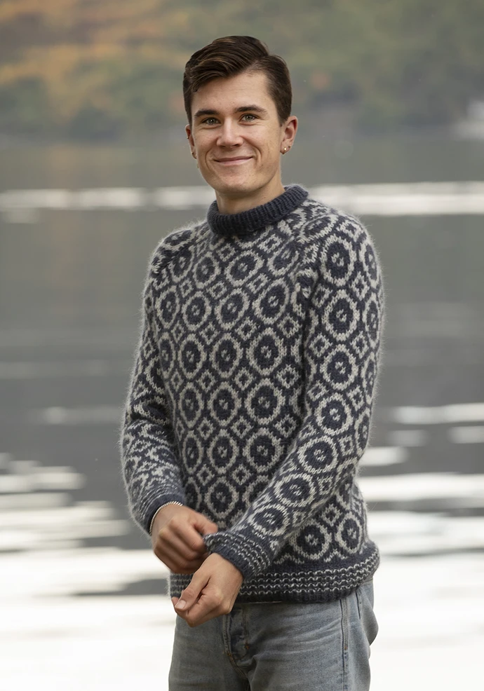 Modell 2138-4A – Maximus (Jeansblå 327 + Pärlgrå 312)