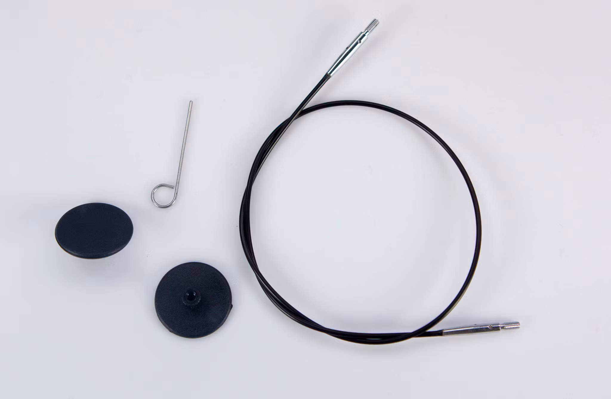 Kabel till ändstickor 34 cm svart – praktisk längd för 60 cm rundsticka