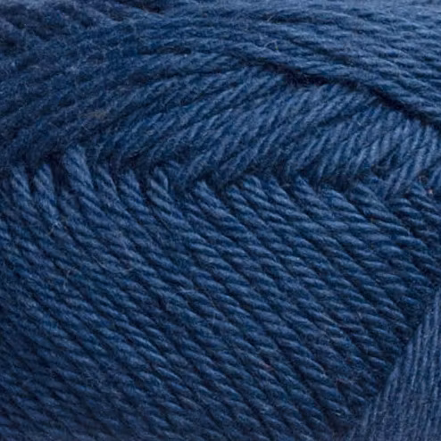 Närbild på Nova Eko 208 Navy Blue – kulör och struktur i omerceriserad bomull