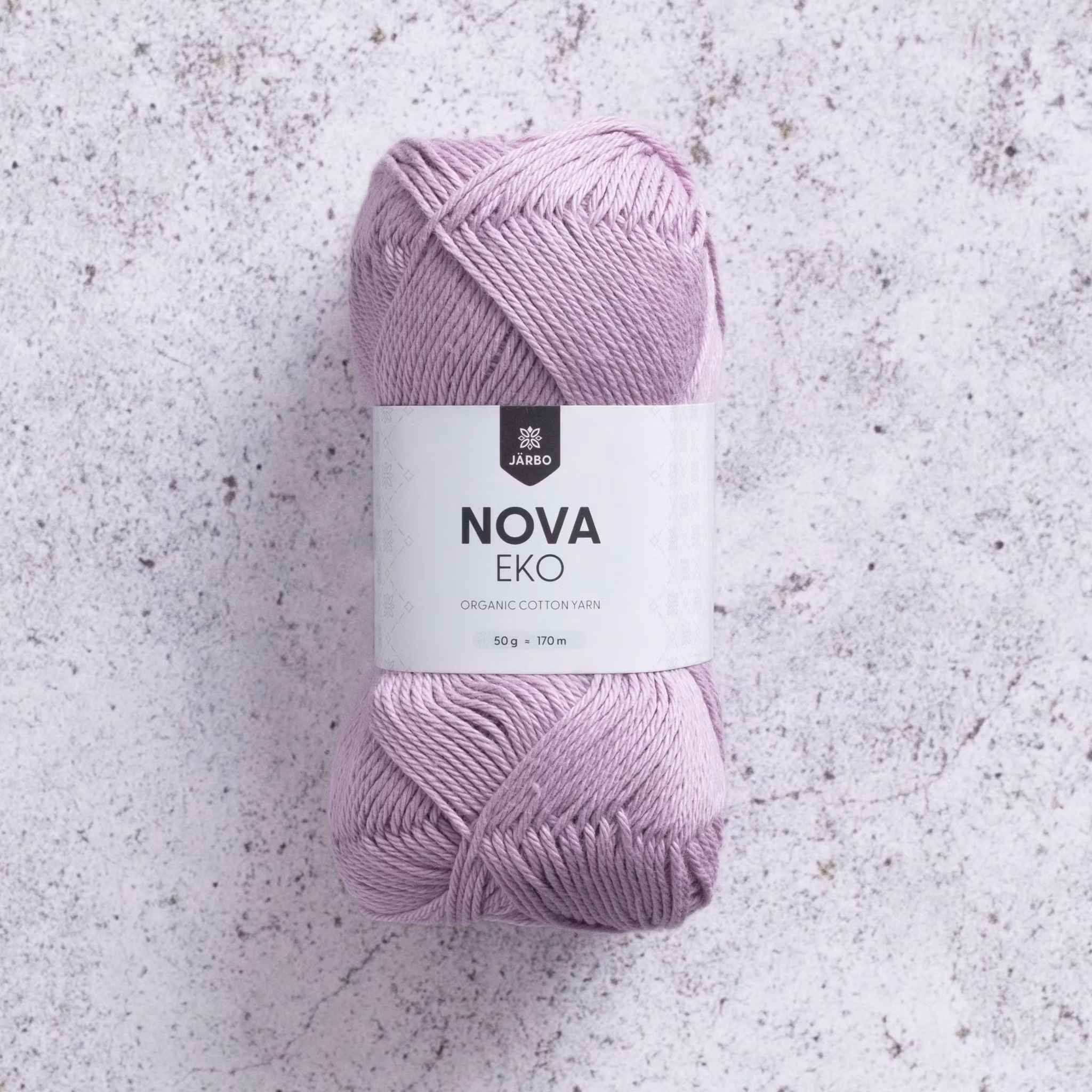 Järbo Nova Eko 209 Light Purple 50g – nystan ekologiskt bomullsgarn 8/4