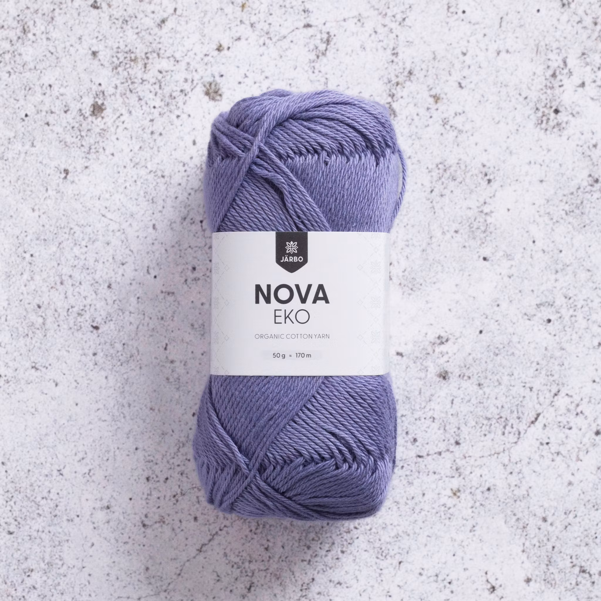 Järbo Nova Eko 210 Purple 50g – nystan ekologiskt bomullsgarn 8/4