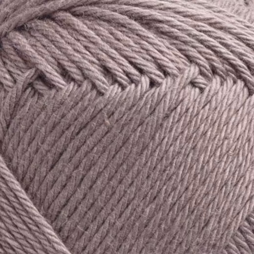 Närbild på Nova Eko 229 Mole Brown – kulör och struktur i omerceriserad bomull