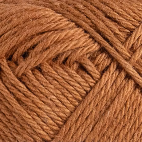 Närbild på Nova Eko 236 Brown Sugar – kulör och struktur i omerceriserad bomull