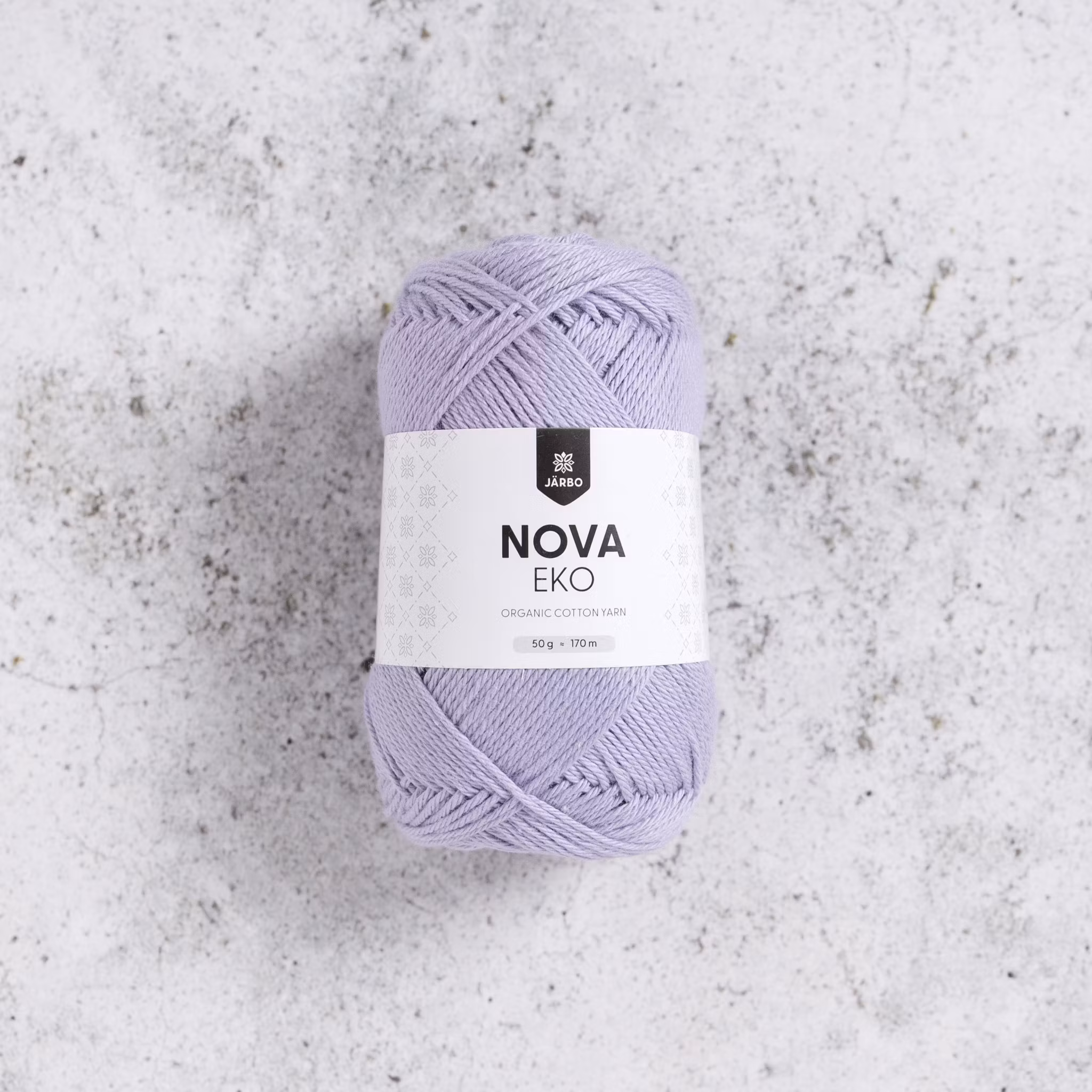 Järbo Nova Eko 239 Silver Lilac 50g – nystan ekologiskt bomullsgarn 8/4