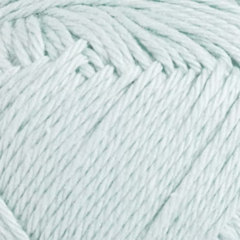 Närbild på Nova Eko 251 Pale Aqua – kulör och struktur i omerceriserad bomull