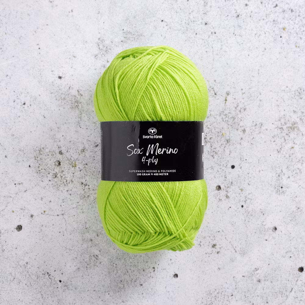 Svarta Fåret Sox Merino 4 ply Greenroom 100g nystan sockgarn