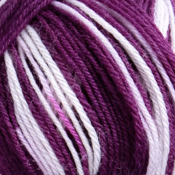 Närbild på Sox Merino 4 ply Cult Classic visar kulör och struktur