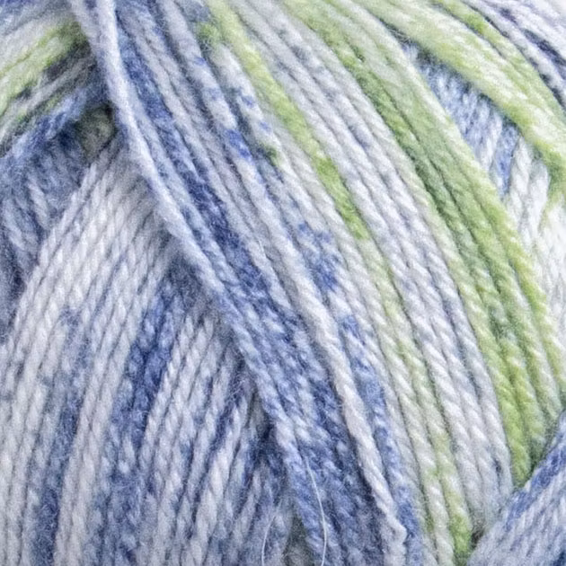 Närbild på Sox Merino 4 ply Cyberpunk visar kulör och struktur