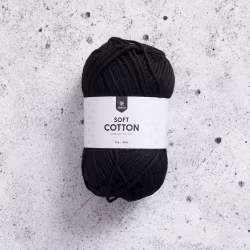 Järbo Soft Cotton, 8801, Black, 50g