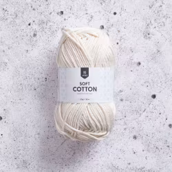 Järbo Soft Cotton, 8802, Ecru, 50g