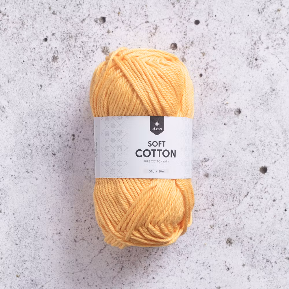 Järbo Soft Cotton, 8824, Sunny Yellow, 50g