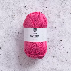 Järbo Soft Cotton, 8825, Strong Pink, 50g