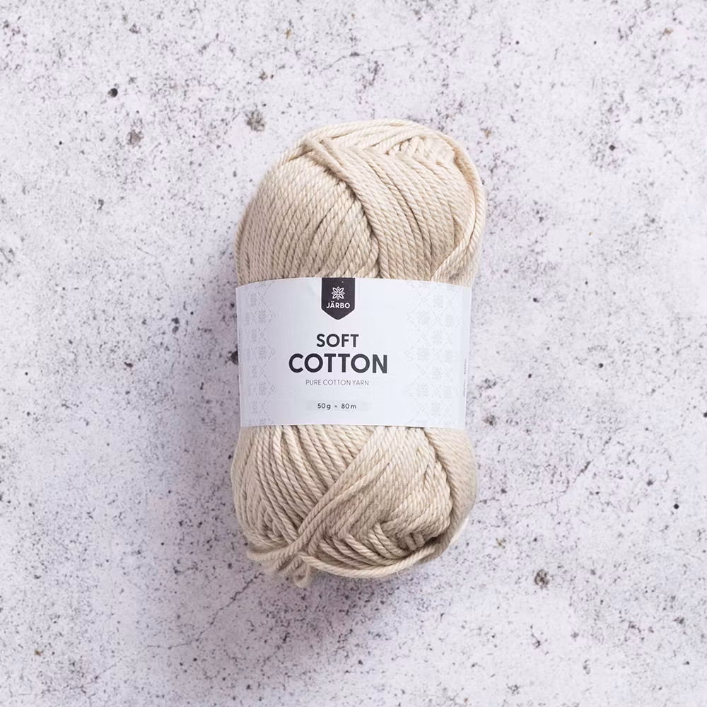 Järbo Soft Cotton, 8856, Nature Beige, 50g