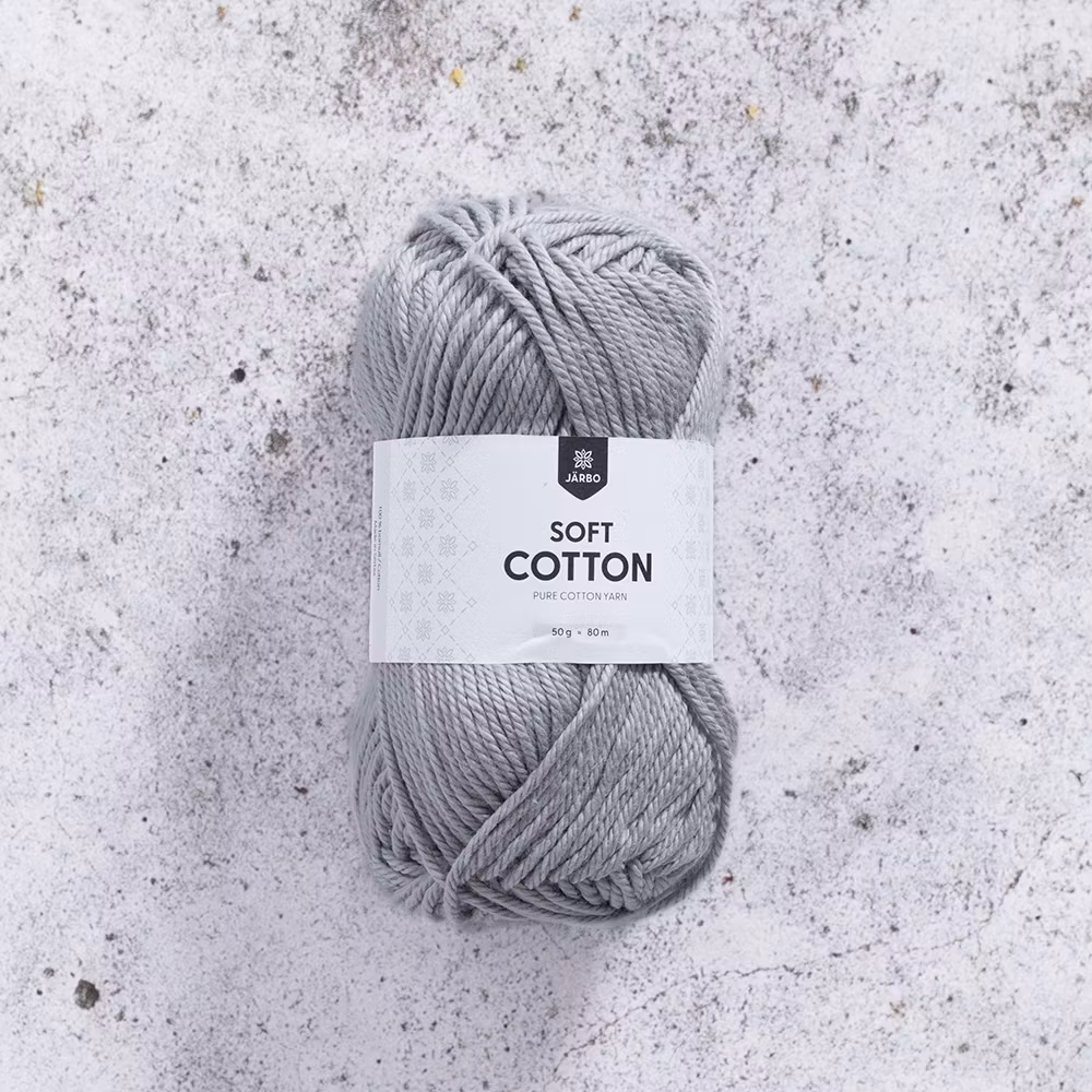 Järbo Soft Cotton, 8884, Silver Grey, 50g