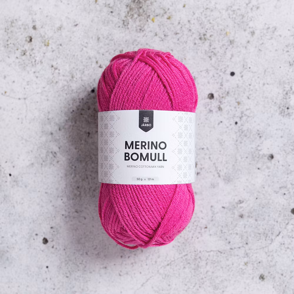 Järbo Merino Bomull, 34011, Raspberry Rose, 50g