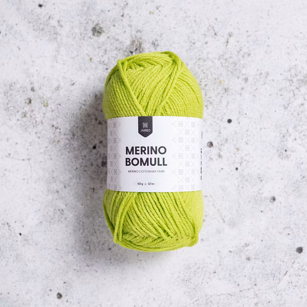 Järbo Merino Bomull, 34012, Acid Lime, 50g