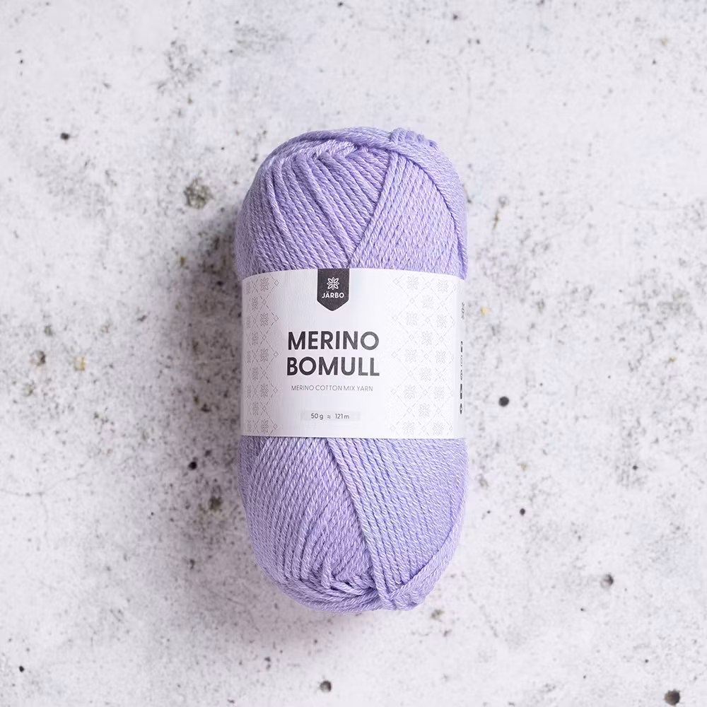 Järbo Merino Bomull, 34017, Lavender, 50g